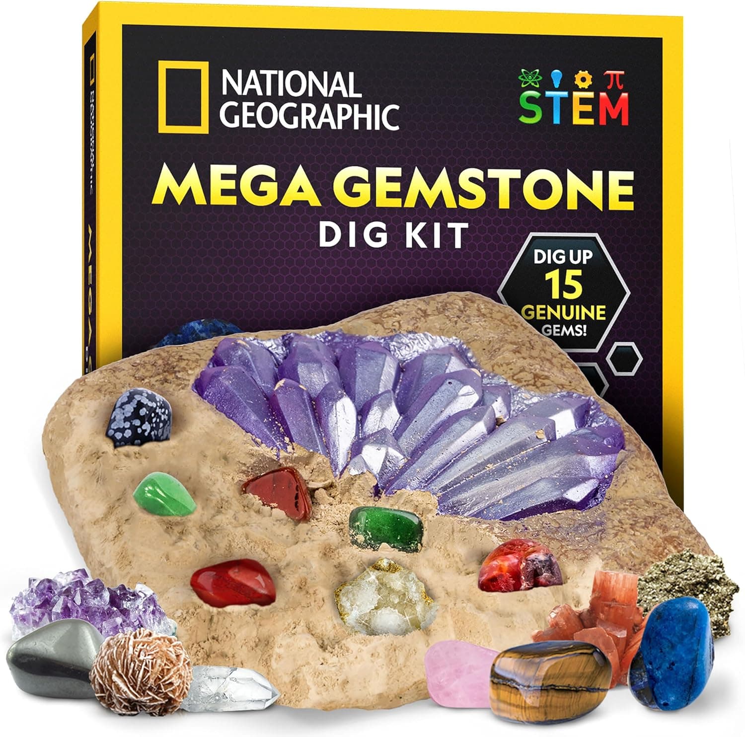 NATIONAL GEOGRAPHIC Mega Gemstone Dig Kit — Easter Gifts gift idea