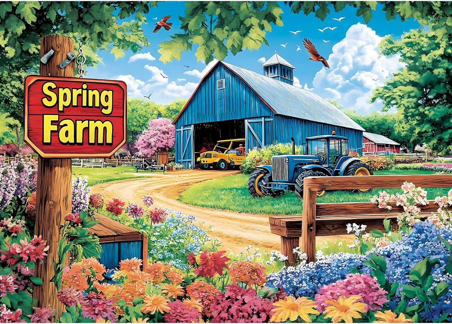 1000 Piece Spring Landscape Jigsaw Puzzle — Easter Gifts gift idea