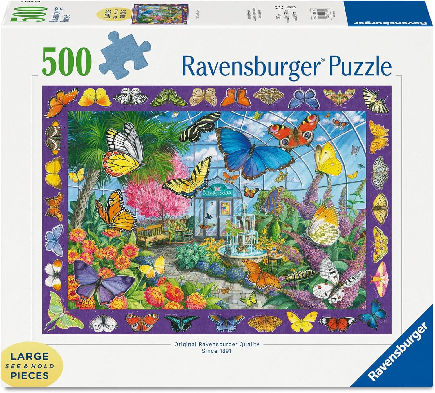 Ravensburger The Butterfly Place Large Format 500 Piece Puzzle thumbnail 2