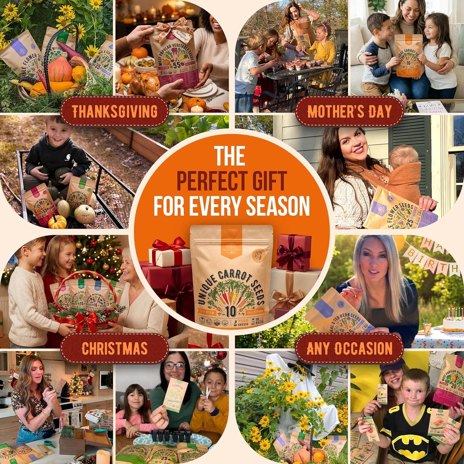 Organo Republic 10 Unique Carrot Seeds Variety Pack thumbnail 5