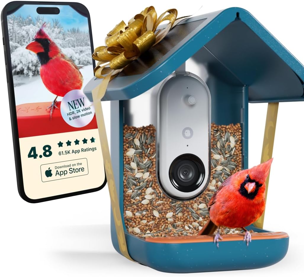 Birdbuddy PRO Solar Smart Bird Feeder with Camera