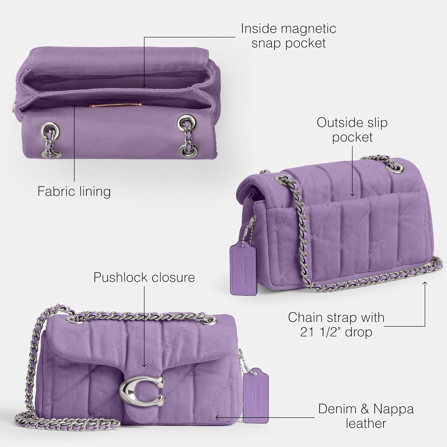 Coach Womens Tabby Shoulder Bag - Image 7